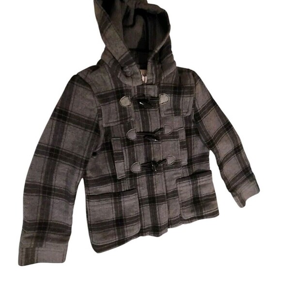 Aeropostale Jackets & Blazers - AEROPOSTALE Eighty Seven Women's Size L Gray/Black Jacket Hooded Coat